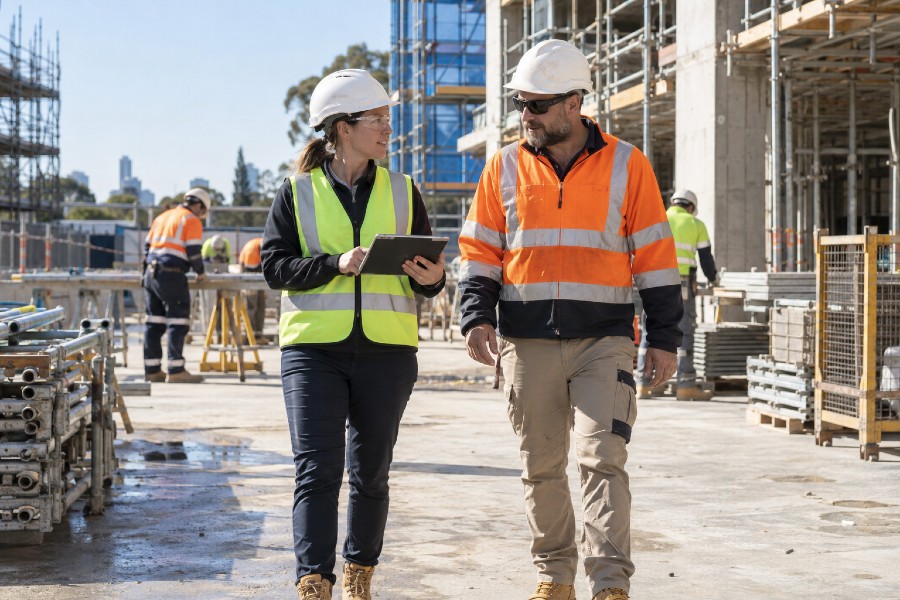 ISO 45001 safety inspection on NSW work site